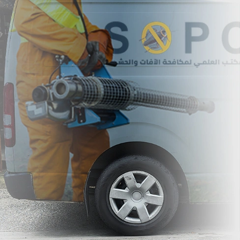 technician wearing personal protective equipment as if printed on the side of a van